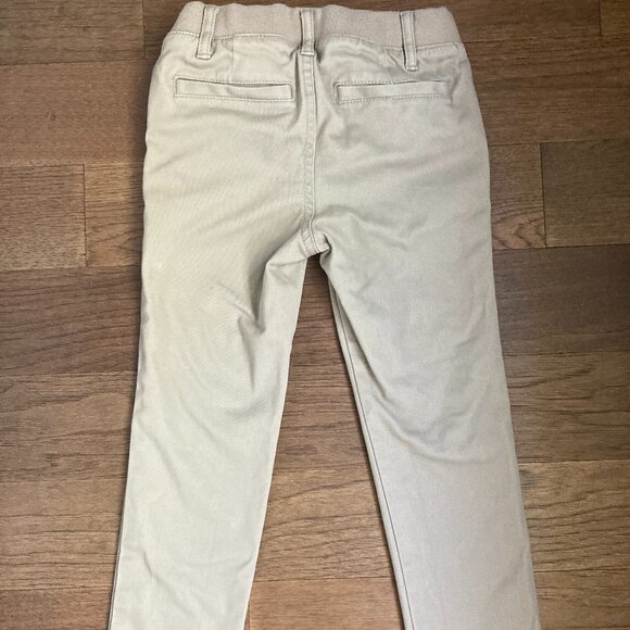 Boys' Straight Fit Uniform Pants - Cat & Jack™ Khaki - Picture 3 of 5